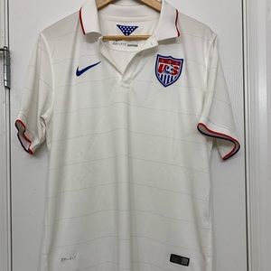 NIKE Dri-Fit 2014 Men’s US Soccer Home Jersey Sz L